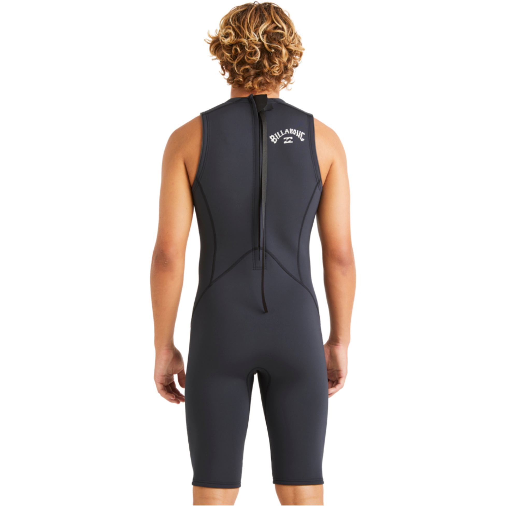 2026 Billabong Mens Absolute Natural 2/ 2mm Back Zip Short John Wetsuit ABYW600110 -.. Black